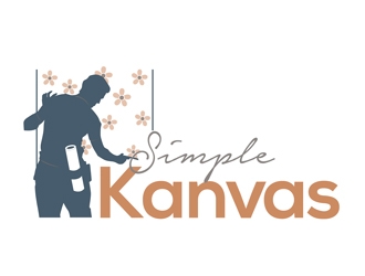 Simple Kanvas logo design by DreamLogoDesign