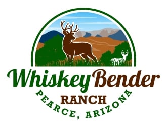 Whiskey Bender Ranch logo design by Kirito