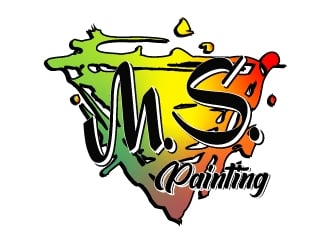 M.S. Painting logo design by logy_d