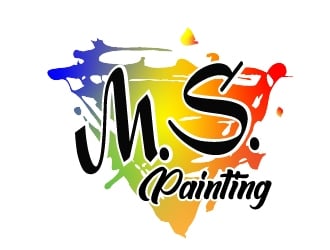 M.S. Painting logo design by logy_d