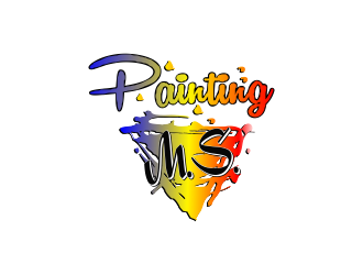 M.S. Painting logo design by giphone