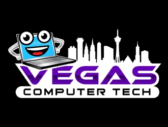 Vegas Computer Tech logo design by MAXR