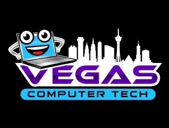 Vegas Computer Tech logo design by MAXR