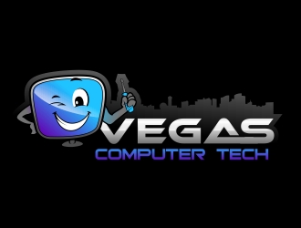 Vegas Computer Tech logo design by naldart