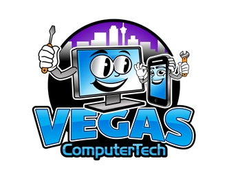 Vegas Computer Tech logo design by DreamLogoDesign