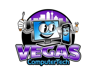 Vegas Computer Tech logo design by DreamLogoDesign