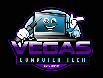 Vegas Computer Tech logo design by DreamLogoDesign