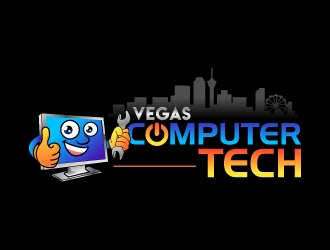 Vegas Computer Tech logo design by jaize