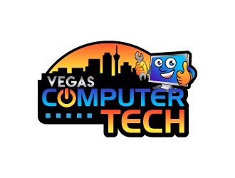 Vegas Computer Tech logo design by jaize