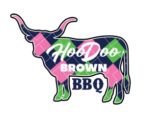 Hoodoo Brown BBQ logo design by KreativeLogos