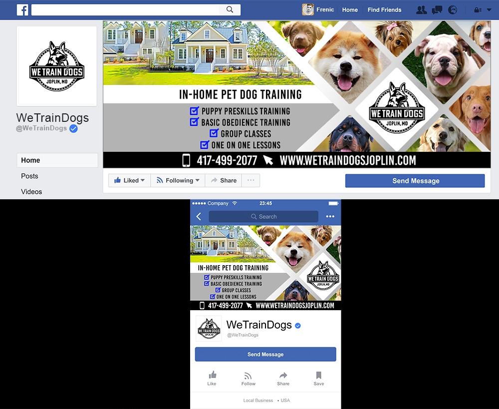 We Train Dogs logo design by Frenic