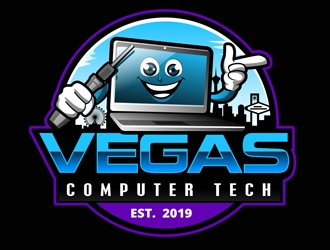 Vegas Computer Tech logo design by DreamLogoDesign