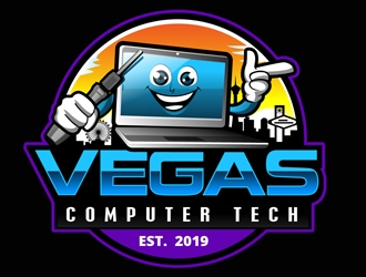 Vegas Computer Tech logo design by DreamLogoDesign