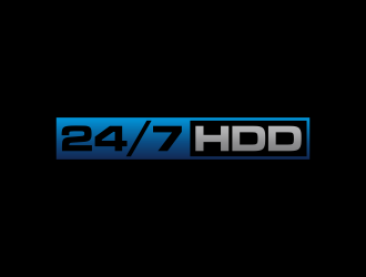 24/7 HDD logo design by p0peye