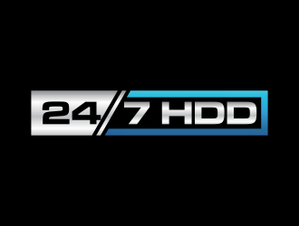 24/7 HDD logo design by eagerly