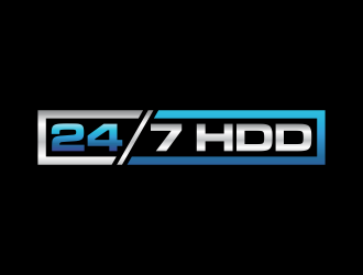 24/7 HDD logo design by eagerly