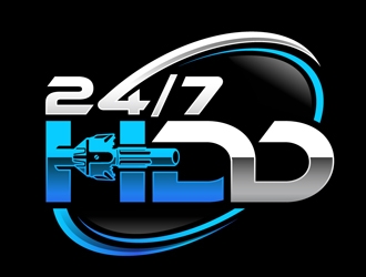 24/7 HDD logo design by DreamLogoDesign