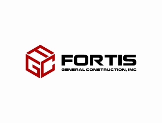 Fortis General Construction, Inc. logo design by Janee