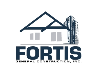 Fortis General Construction, Inc. logo design by AamirKhan