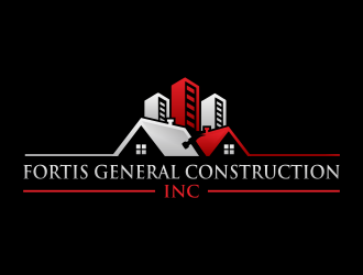 Fortis General Construction, Inc. logo design by hidro