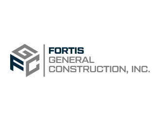 Fortis General Construction, Inc. logo design by akilis13