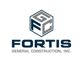 Fortis General Construction, Inc. logo design by akilis13