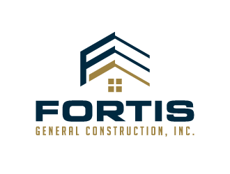 Fortis General Construction, Inc. logo design by akilis13