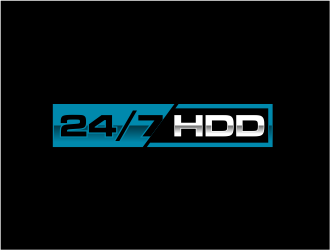 24/7 HDD logo design by evdesign