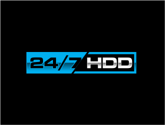 24/7 HDD logo design by evdesign