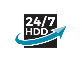 24/7 HDD logo design by graphicstar