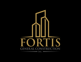 Fortis General Construction, Inc. logo design by pakNton