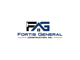 Fortis General Construction, Inc. logo design by Drago