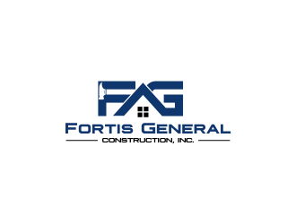 Fortis General Construction, Inc. logo design by Drago