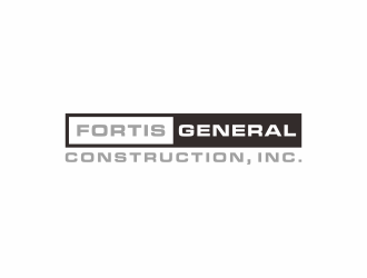 Fortis General Construction, Inc. logo design by checx