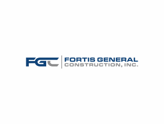 Fortis General Construction, Inc. logo design by checx