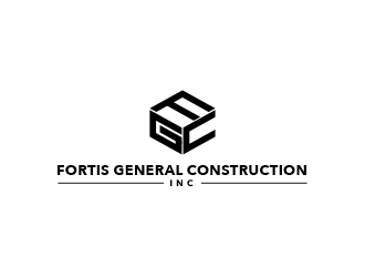 Fortis General Construction, Inc. logo design by ellsa