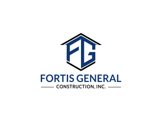 Fortis General Construction, Inc. logo design by Drago