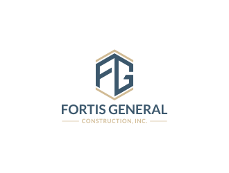 Fortis General Construction, Inc. logo design by Drago