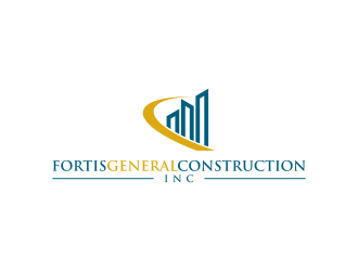 Fortis General Construction, Inc. logo design by ellsa