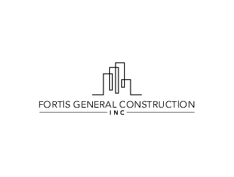 Fortis General Construction, Inc. logo design by ellsa