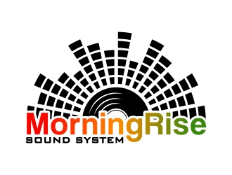 Morning Rise Sound System logo design by alfais