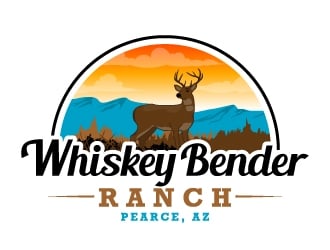 Whiskey Bender Ranch logo design by KDesigns