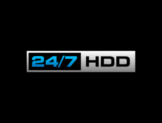 24/7 HDD logo design by denfransko