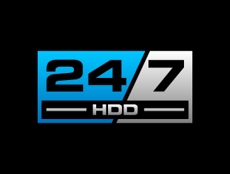 24/7 HDD logo design by denfransko