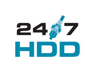 24/7 HDD logo design by nona