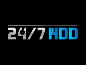 24/7 HDD logo design by Shailesh