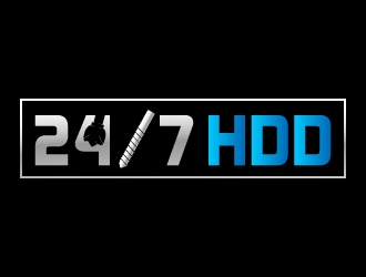 24/7 HDD logo design by Shailesh