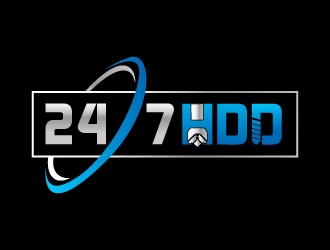 24/7 HDD logo design by Shailesh