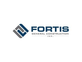 Fortis General Construction, Inc. logo design by usef44