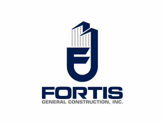 Fortis General Construction, Inc. logo design by mutafailan